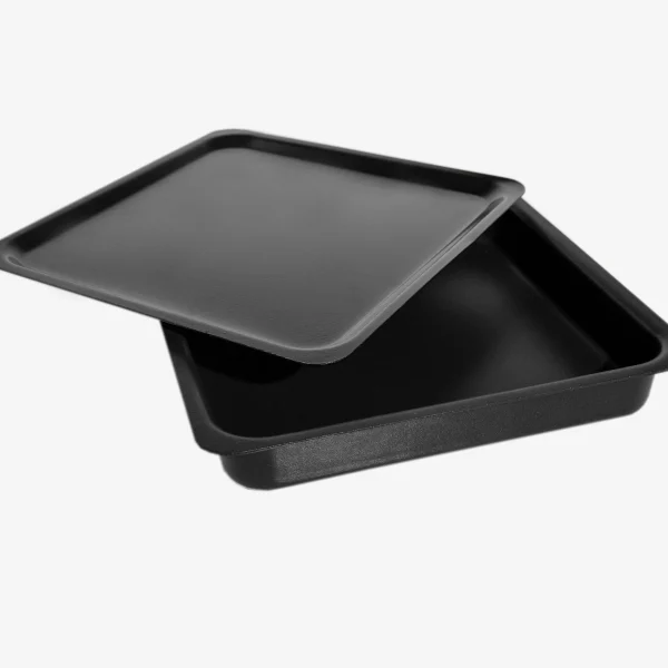 قالب پیتزا مربع یک نفره (همراه با درب) 23.5x23.5